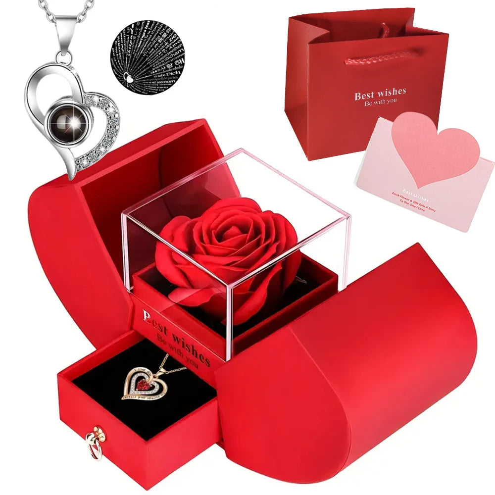 Caja de Rosa Eterna – Regalo para San Valentín