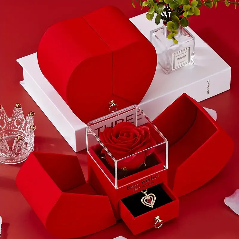 Caja de Rosa Eterna – Regalo para San Valentín